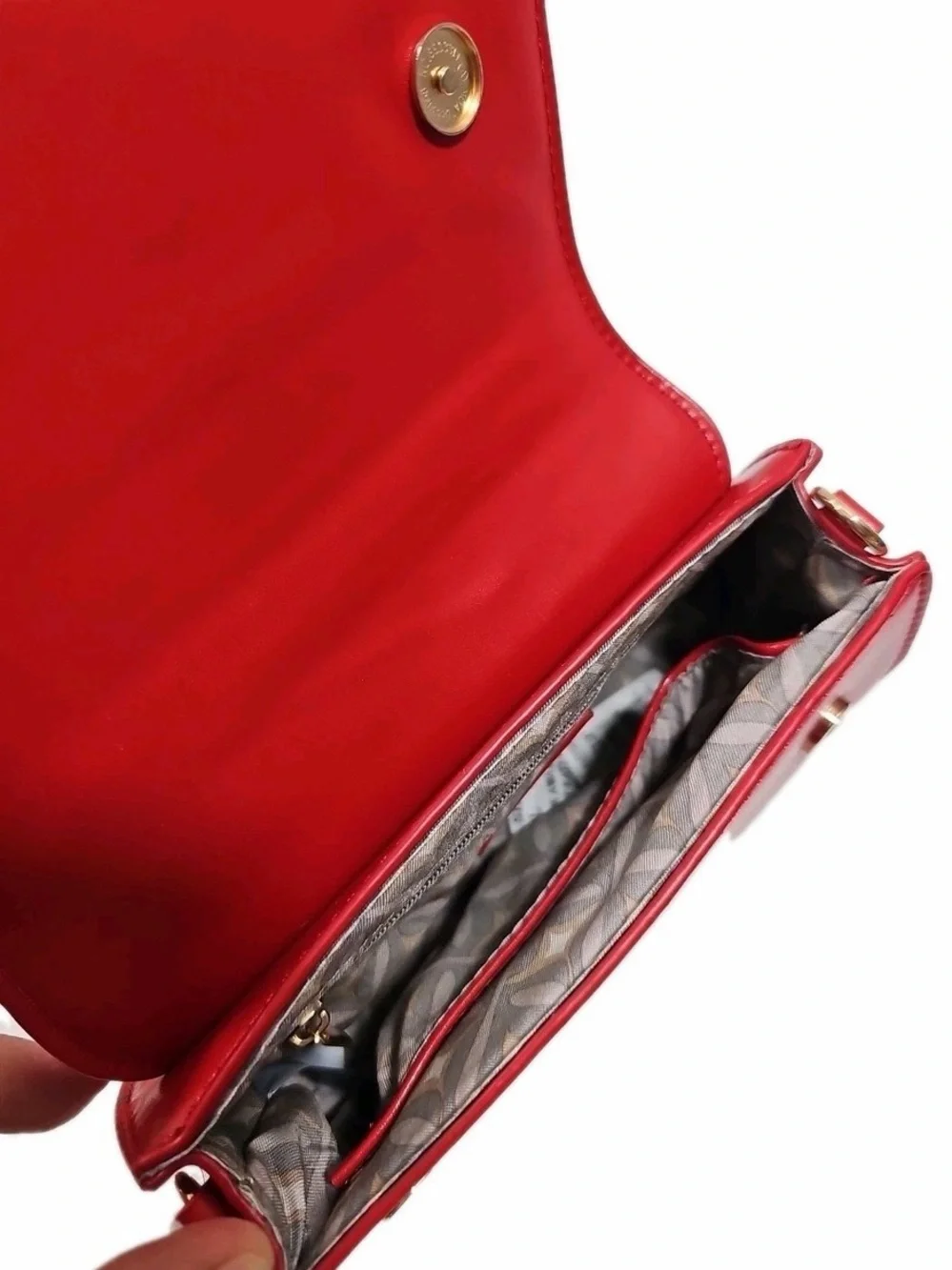 Christian Lacroix Char Crossbody with Top Handle Red